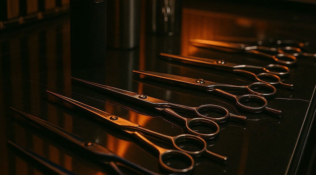 Cizallas alineadas en Dany Slick Barber Studio, Mérida, Yucatán, MX, reflejan calidad profesional.