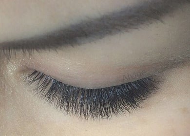 Close-up of beautifully applied eyelash extensions at Arty Lash, Spring Hill, Queensland, AU.