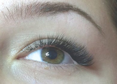 Close-up of eyelash extensions at Arty Lash, Spring Hill, Queensland, AU showcasing detailed craftsmanship.
