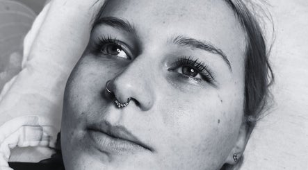 Close-up of a woman with a septum ring at Juno Studio, Christchurch, Canterbury Region, NZ.