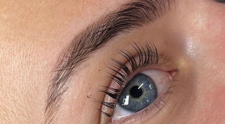 Close-up of freshly styled lashes at ByNataliemaria, Bromborough, England, GB.