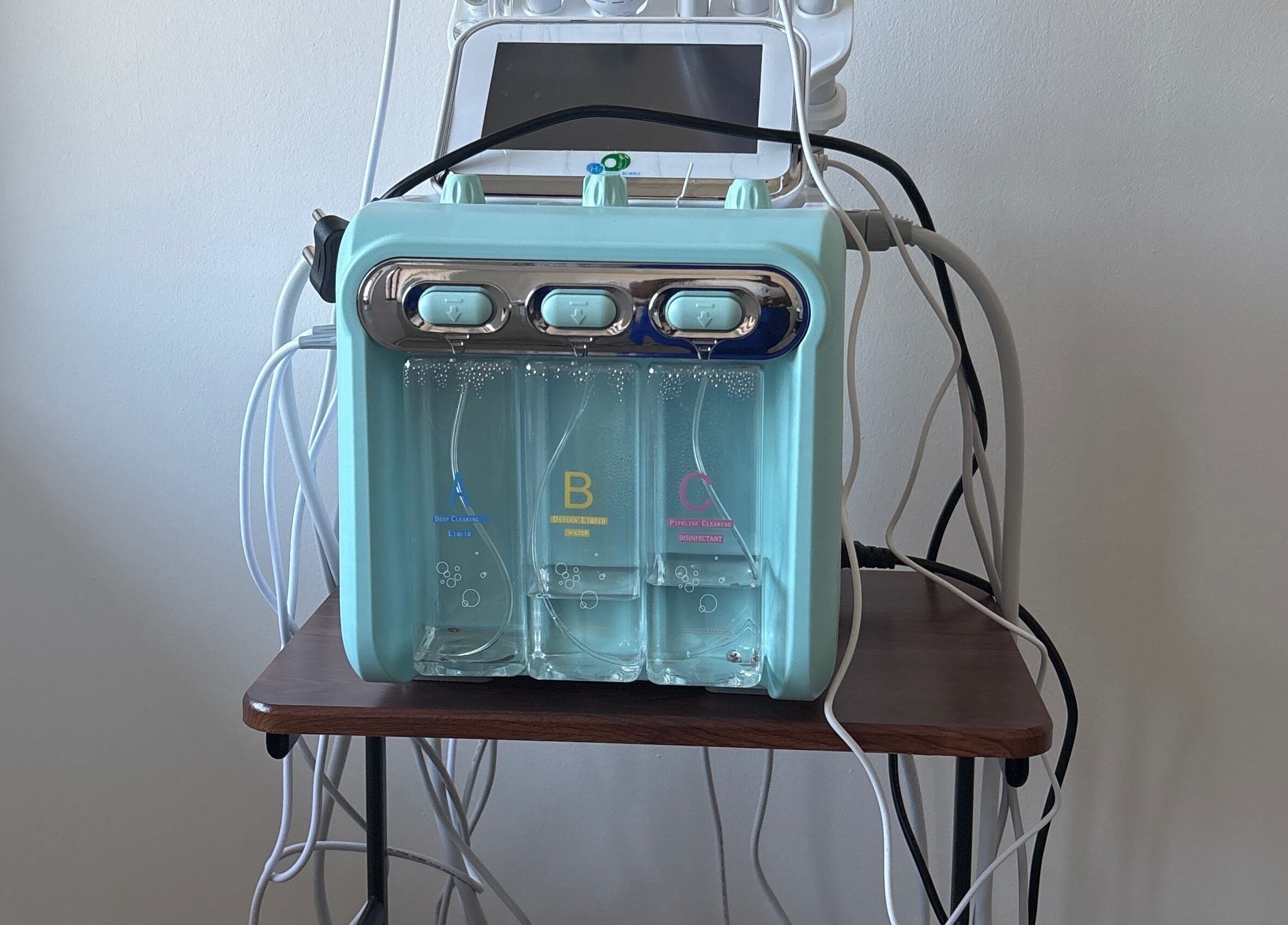 Advanced facial treatment machine at Kalon Aesthetics Clinic, Midrand, Gauteng, ZA.