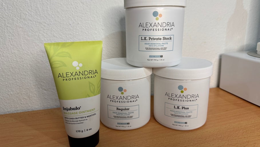 Alexandria Professional products at Pure Body Sugaring, Willemstad, Curaçao, CW.