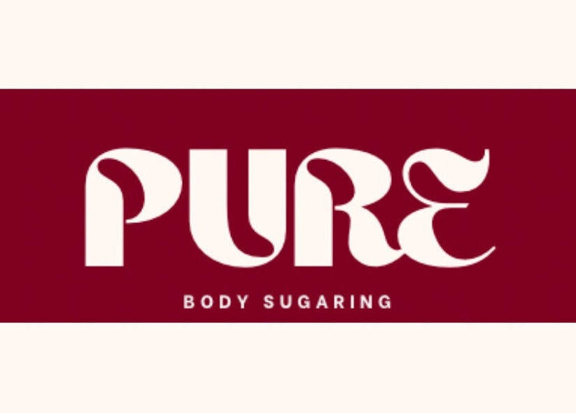 Pure Body Sugaring logo featuring bold typography in Willemstad, Curaçao, CW.