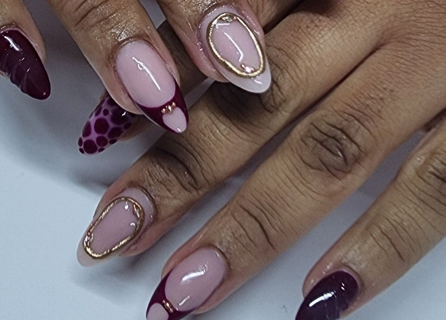 Stylish nail art design at Holistic Sculpt & Beauty, Kempton Park, Gauteng, ZA.