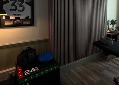 MD Sport & Exercise Therapy treatment room in Berwick-upon-tweed, England offers a relaxing and professional setting.