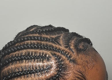 Detailed braided hairstyle at LH/ By Leslie Hair, Pau, Nouvelle-aquitaine, FR.