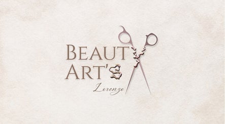 Logo élégant de Beauty Art's Lorenzo à Sierre, Valais, CH, avec ciseaux stylisés.