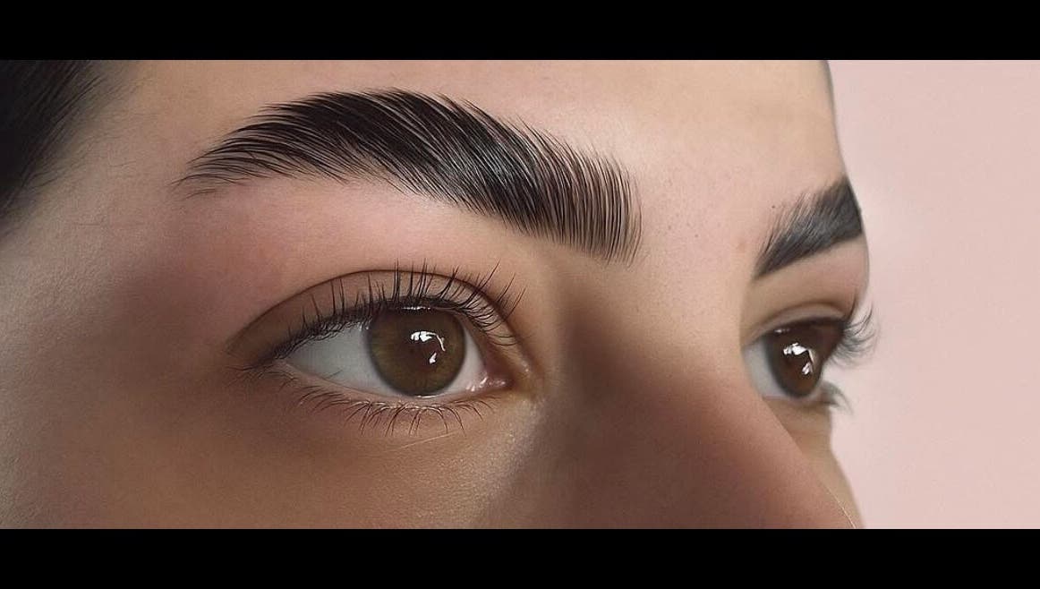 Perfectly shaped brows at LF Beautyy in Dundonald, Northern Ireland, GB, showcasing expert beauty care.