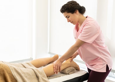 Massagem de pernas em Daniela Massagista - Entroncamento, Santarém, PT, em ambiente relaxante.