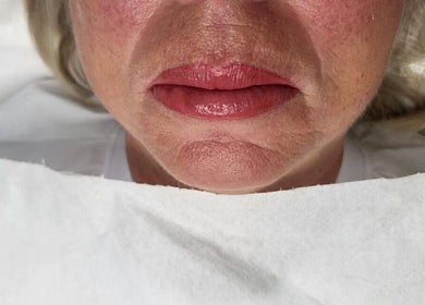 Detailaufnahme gepflegter Lippen bei Zakia Beauty pmu, Everswinkel, Nordrhein-westfalen, DE.