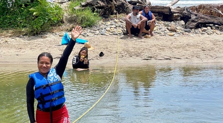 Group enjoying water activities at 4K Adventures and Tours, Diego Martin, Diego Martin Regional Corporation, TT.