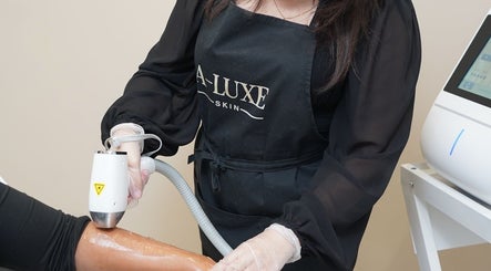 A-Luxe Skin professional performing laser treatment in Birmingham, England, GB.