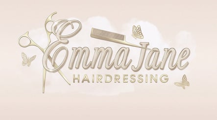 Elegant logo with scissors for R & R Hair Studios in Cardross, Scotland, GB.