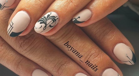 Elegant black and white nail art at Boyana Ilieva Nails & Make up, Sofia, Sofia City Province, BG.