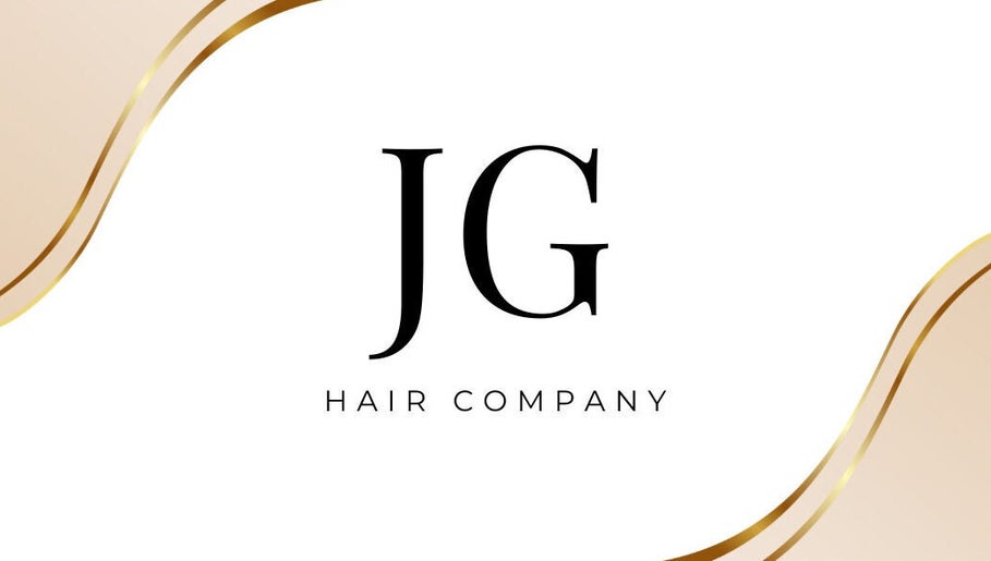 JG Hair Company logo design with gold accents, located in Yeovil, England, GB.