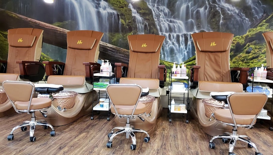 Deluxe pedicure chairs at Quality Nails Spa, Hingham, MA, offering relaxing beauty services.