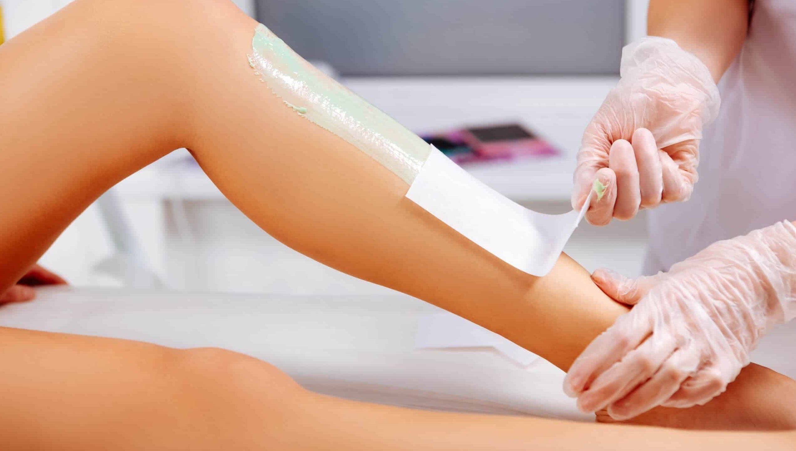 Expert waxing service at Tanu Beauty Salon, Newcastle-under-lyme, England, providing smooth skin results.