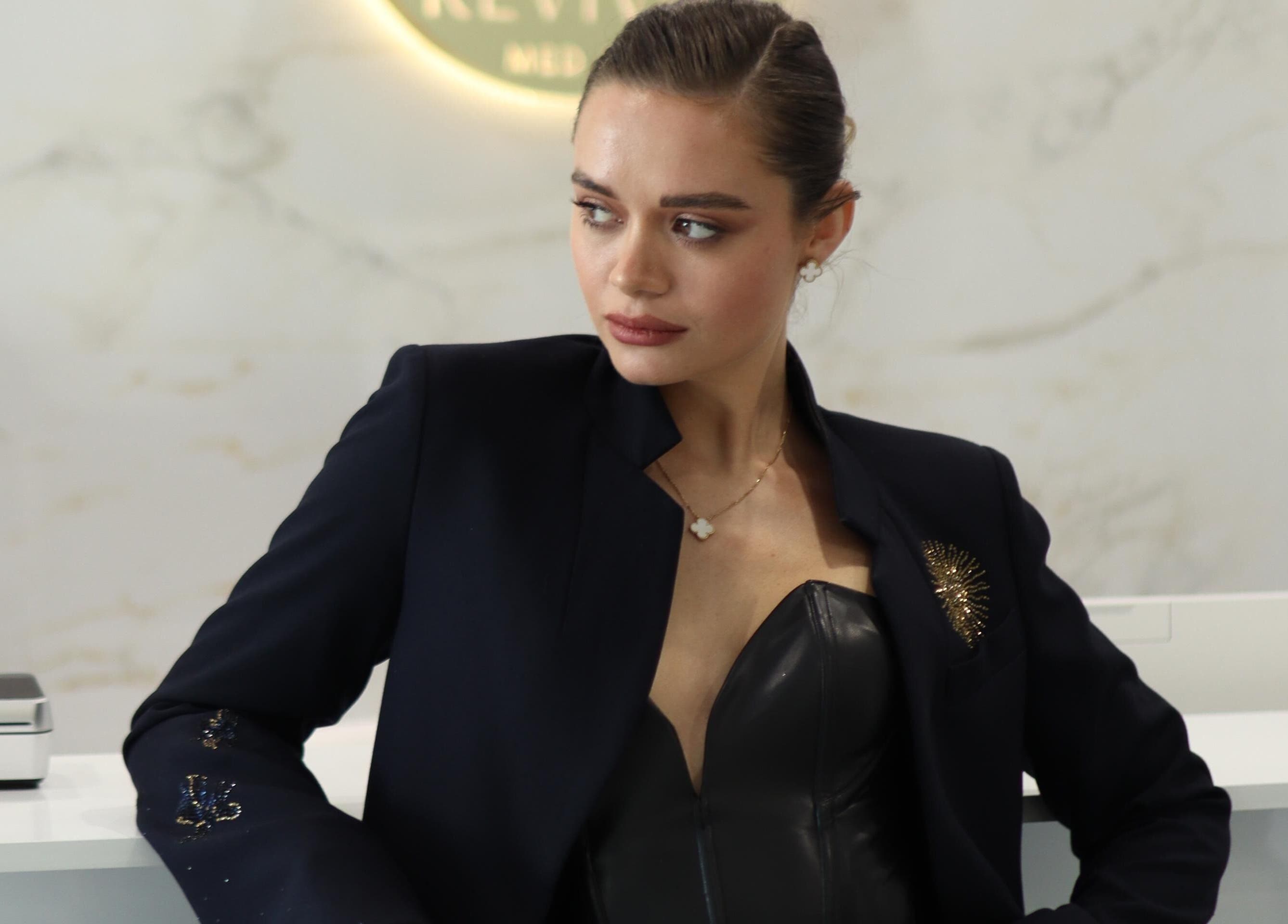 Sophisticated woman at Revival Med Spa And Salon Inc, Huntington, New York, US. A chic and welcoming atmosphere.