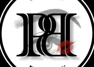 Poised Beauty logo featuring an eye and red lips, located in Sint Maarten, SX.