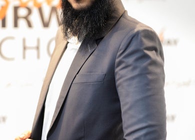 Close-up of a person in a stylish suit at Ashfaq Hair Studio, Beau Bassin-rose Hill, Plaines Wilhems District, MU.