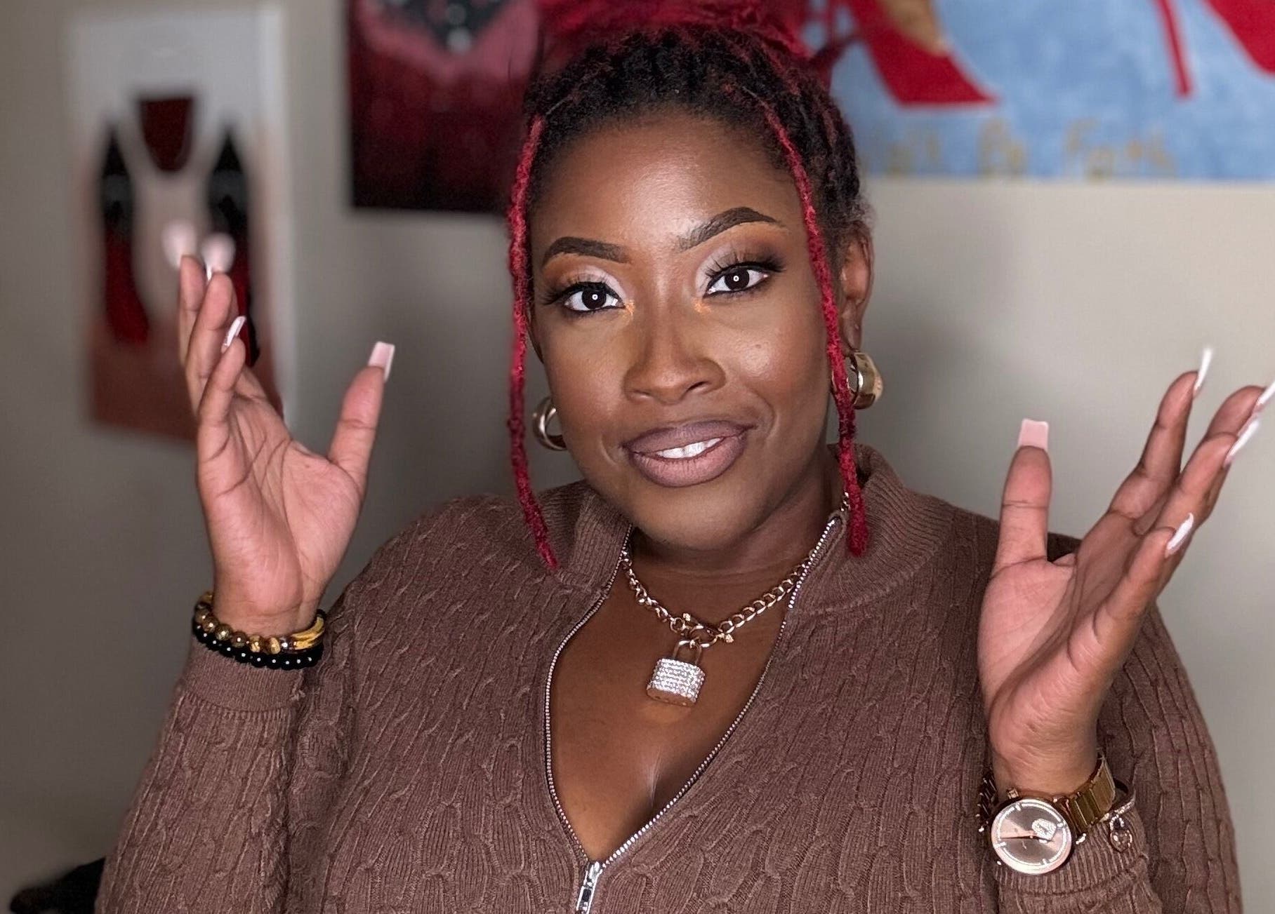 Confident woman at Unapologetically R. Nicole | Luxe Makeup and Life Coaching in Fultondale, Alabama, US.