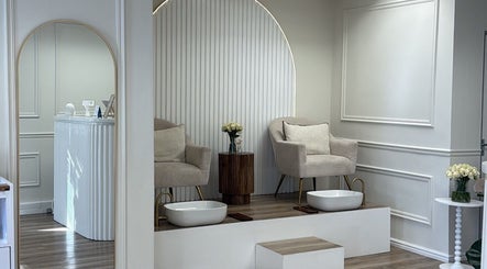 Elegant pedicure chairs at Elite Spa and Beauty in Cape Town, Western Cape, ZA. Calm and inviting ambiance.