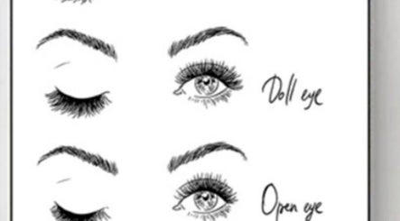 Illustration of lash styles at Jo Beauty Experts, Melbourne, Victoria, AU. Showing doll and open eye looks.