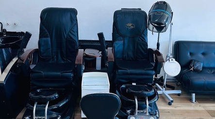 Luxurious pedicure chairs at Jo Beauty Experts in Melbourne, Victoria, AU. Comfort and style combined.