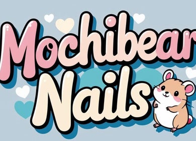 MochiBear Nails logo featuring adorable bear in Oslo, Oslo, NO. Pastel colors enhance the playful design.