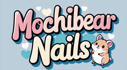 MochiBear Nails logo featuring adorable bear in Oslo, Oslo, NO. Pastel colors enhance the playful design.