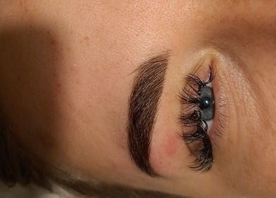 Beautifully shaped eyebrow and lashes at Luxe Beauty By Natasha Perry, Rossendale, England, GB.