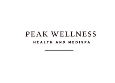 Peak Wellness Health and Medispa logo at Dronfield, England, GB. Symbol of luxury and wellness.