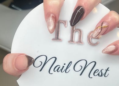 Stylish manicure at The Nail Nest by Shannen, Limerick, County Limerick, IE showcasing intricate nail art.