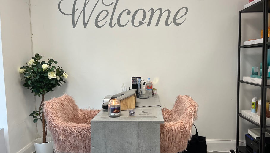 Cozy nail station at The Nail Nest by Shannen, Limerick, County Limerick, IE, welcoming clients with comfort.