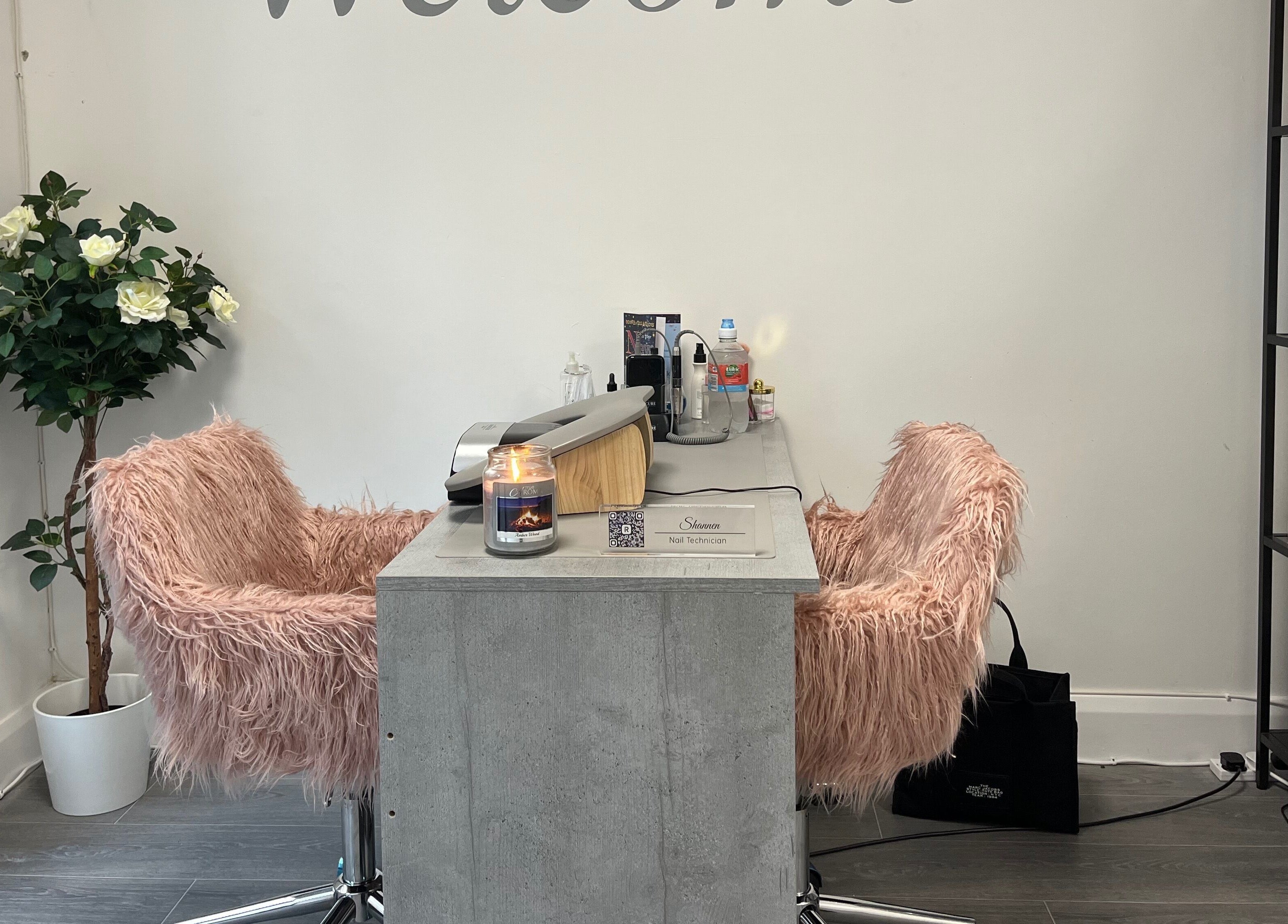 Welcome to The Nail Nest by Shannen in Limerick. Plush seating and modern decor for a relaxing nail experience.