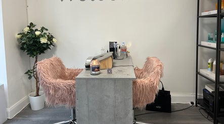 Welcome to The Nail Nest by Shannen in Limerick. Plush seating and modern decor for a relaxing nail experience.