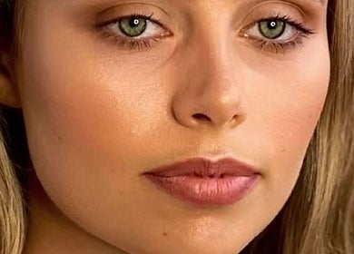 Close-up of natural makeup look by Mobile Makeup Artistry by Sarah in Edinburgh, Scotland, GB.