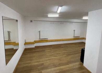 Spacious dance studio with mirror at Xnine Dance Studio Pilates, T'bilisi, Tbilisi, GE.