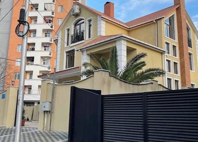 Front view of Xnine Dance Studio Pilates in T'bilisi, Tbilisi, GE, showcasing its elegant architectural facade.