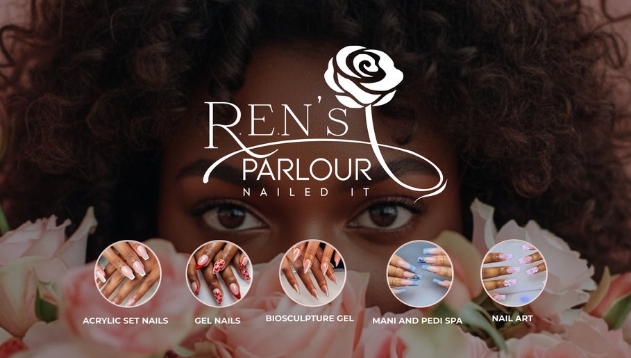 Explore stunning nail art at R.E.N's Parlour in Brakpan, Gauteng, ZA, showcasing gel and acrylic designs.