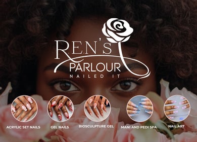 Explore stunning nail art at R.E.N's Parlour in Brakpan, Gauteng, ZA, showcasing gel and acrylic designs.