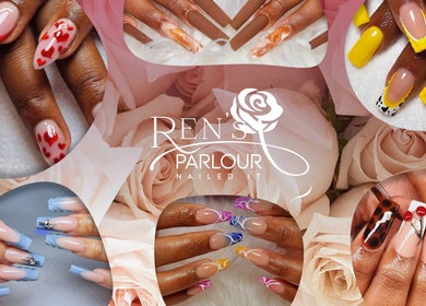 Stunning nail art designs at R.E.N's Parlour, Brakpan, Gauteng, ZA featuring colorful and creative nail styles.