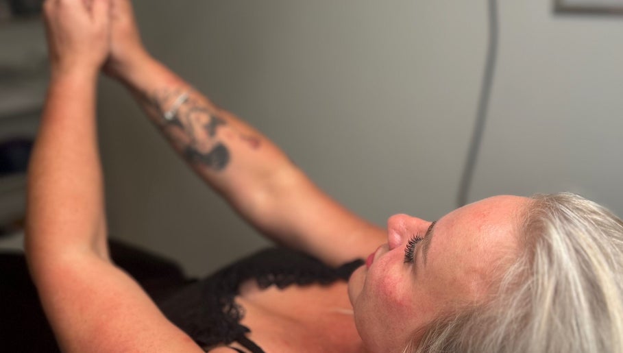 Client enjoying a relaxing treatment at Beauty Station, Brighton And Hove, England, GB.