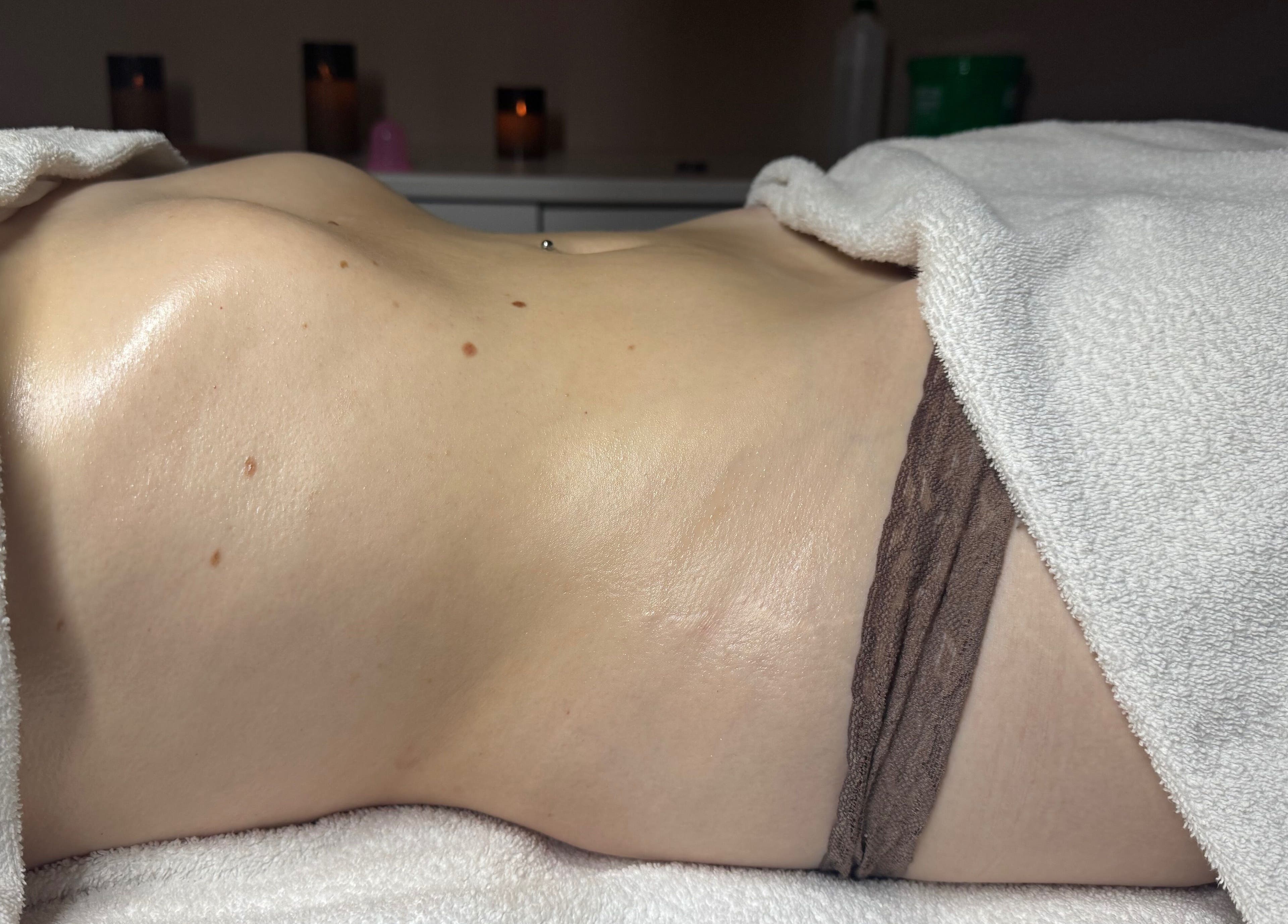 Relaxing body treatment at Face and Body Haus by Mara in London, England, GB, showcasing smooth skin and comfort.