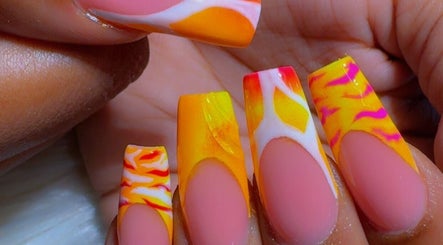 Colorful nail art at Buddafly Nails, Tunapuna/piarco Regional Corporation, TT.