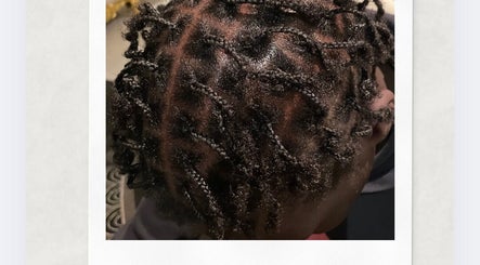 Close-up of intricate braids at Locked In Avenue, Melbourne, Victoria, AU.