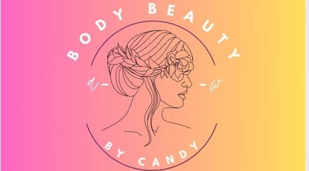 Logo élégant de Bodybeauty Bycandy à Bordeaux, Nouvelle-aquitaine, FR, sur fond dégradé rose.