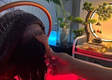 Inviting hair spa treatment setup at SASA Beauty Studio, Saint Albans, Victoria, AU.