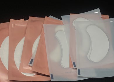Eye patch packets at BNE Beautyy, Yarrabilba, Queensland, AU, showcasing skincare luxury.